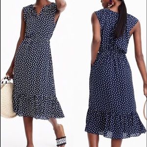 J.Crew Mercantile cap-sleeve midi dress in dragonfly print - Size S